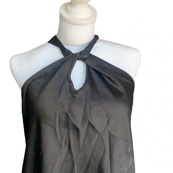 AND Now This women's size medium, black sleeveless blouse pit to pit 21" - Picture 3 of 5